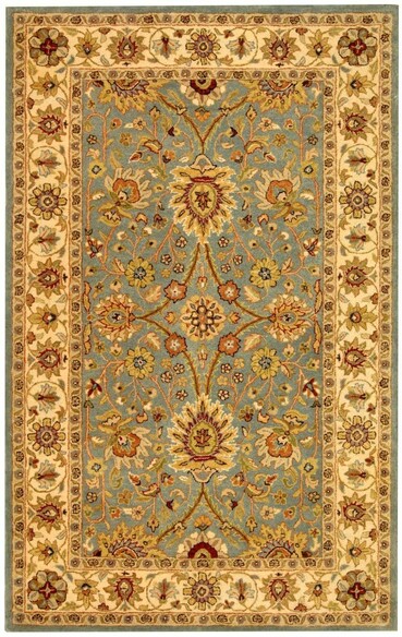 Safavieh Antiquity AT249A Light Blue and Ivory