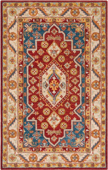 Safavieh Antiquity AT503Q Red and Blue
