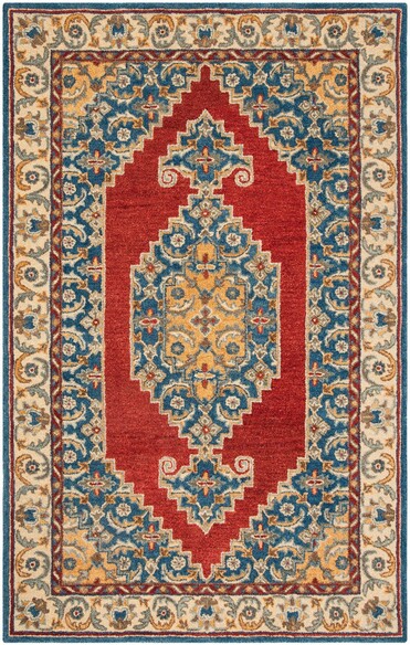 Safavieh Antiquity AT505M Blue and Red