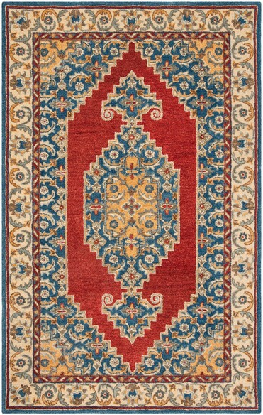 Safavieh Antiquity AT505M Blue and Red