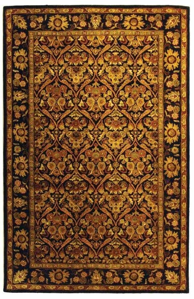 Safavieh Antiquity AT51B Dark Plum and Gold