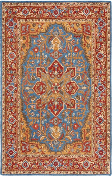 Safavieh Antiquity AT521Q Red and Blue