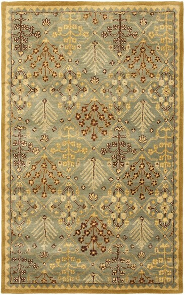 Safavieh Antiquity AT613A Light Blue and Gold