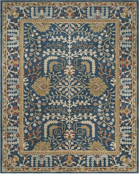 Safavieh Antiquity AT64B Dark Blue and Multi