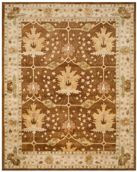 Safavieh Antiquity AT840B Brown and Beige