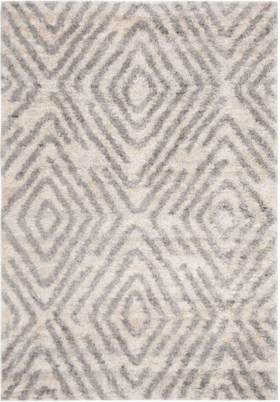 Safavieh Berber Shag BER218A Cream and Grey
