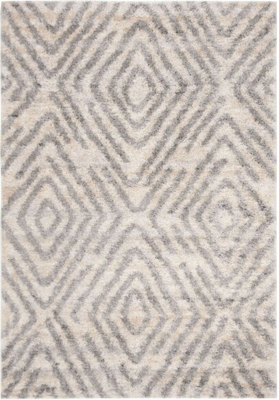 Safavieh Berber Shag BER218A Cream and Grey