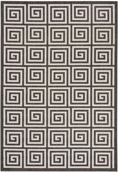 Safavieh Beach House BHS129A Light Grey and Charcoal