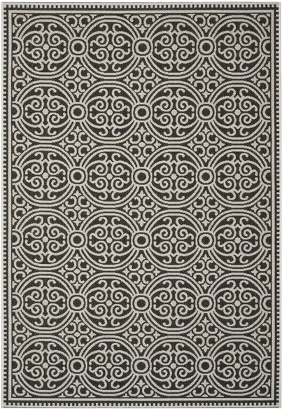 Safavieh Beach House BHS134A Light Grey and Charcoal