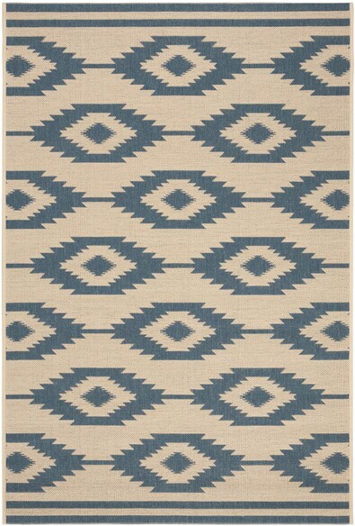 Safavieh Beach House BHS171M Blue and Creme