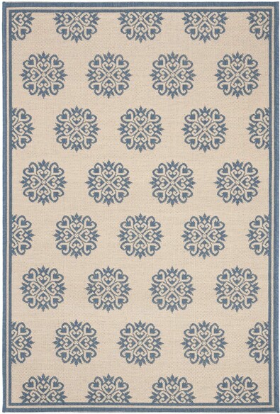 Safavieh Beach House BHS181M Blue and Creme