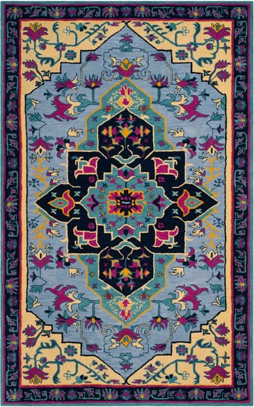 Safavieh Bellagio BLG506B Light Blue and Multi