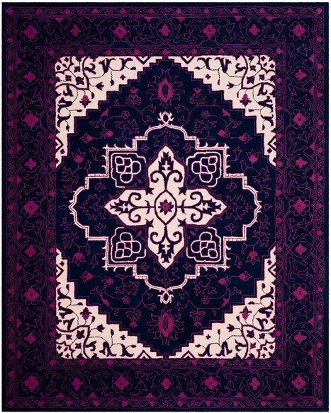 Safavieh Bellagio BLG597A Purple and Ivory