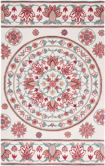 Safavieh Bellagio BLG601A Ivory and Red
