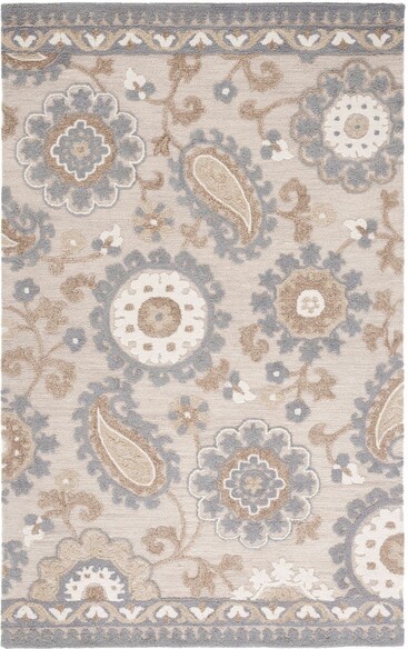 Safavieh Blossom BLM375F Grey and Beige