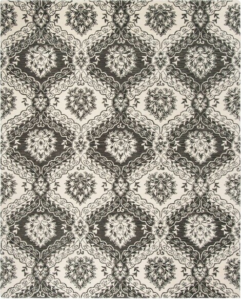 Safavieh Blossom BLM601H Charcoal and Ivory