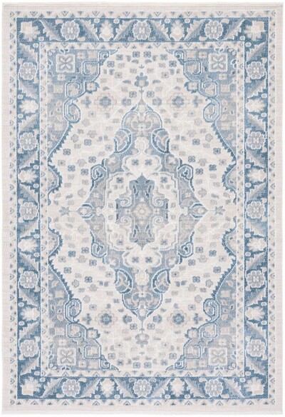 Safavieh Blair Washable BLR208B Beige and Grey Blue