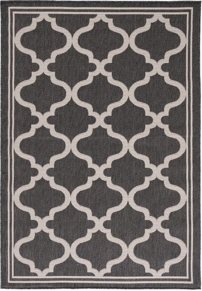 Safavieh Bermuda BMU810Z Charcoal and Ivory