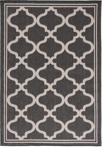 Safavieh Bermuda BMU810Z Charcoal and Ivory