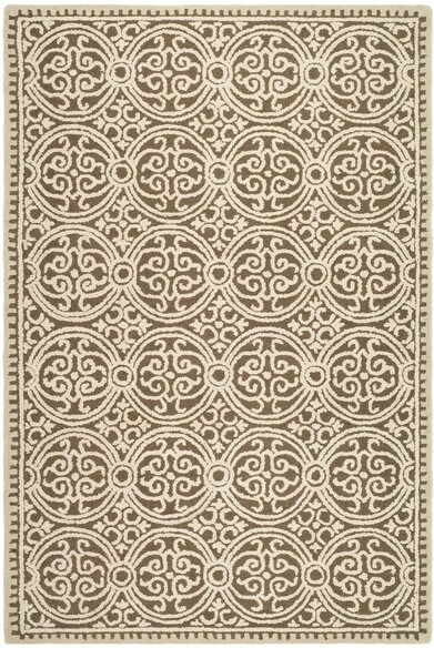 Safavieh Cambridge CAM232A Brown and White