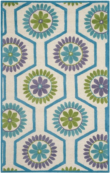Safavieh Cambridge CAM716A Ivory and Blue