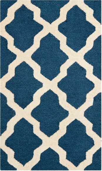 Safavieh Cambridge CAMS121G Navy and Ivory