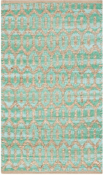 Safavieh Cape Cod CAP864D Natural and Teal