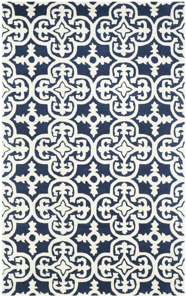 Safavieh Chatham CHT729C Dark Blue and Ivory