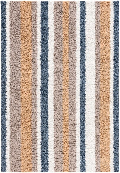 Safavieh Calico Shag CLC104E Taupe and Ivory