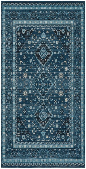 Safavieh Classic Vintage CLV101M Blue and Charcoal