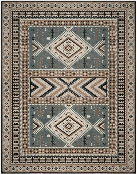 Safavieh Classic Vintage CLV511B Slate and Beige