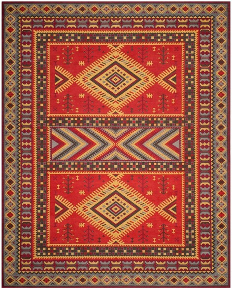 Safavieh Classic Vintage CLV511G Red and Slate