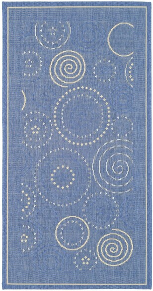 Safavieh Courtyard CY1906-3103 Blue and Natural