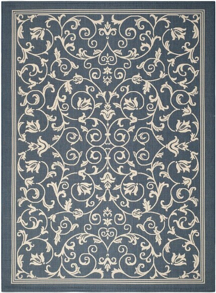 Safavieh Courtyard CY2098-268 Navy and Beige