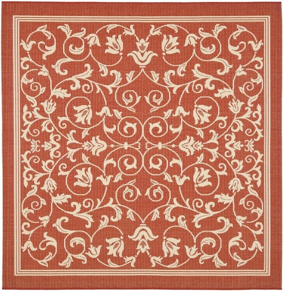Safavieh Courtyard CY2098-3707 Red and Natural