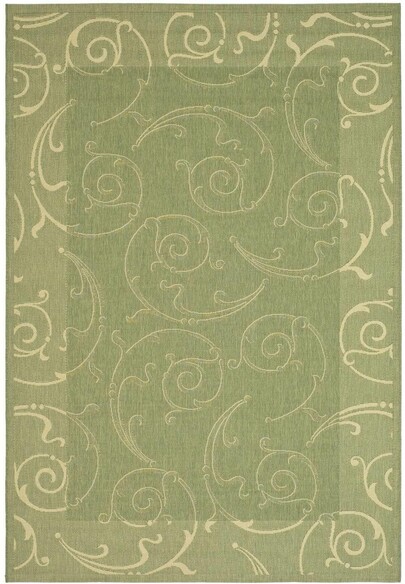 Safavieh Courtyard CY2665-1E06 Olive and Natural