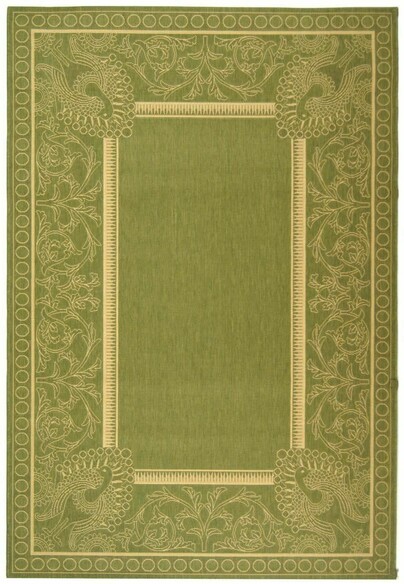 Safavieh Courtyard CY2965-1E06 Olive and Natural