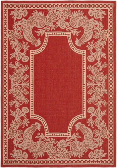 Safavieh Courtyard CY3305-3707 Red and Natural