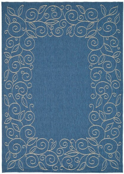 Safavieh Courtyard CY5139C Blue and Ivory