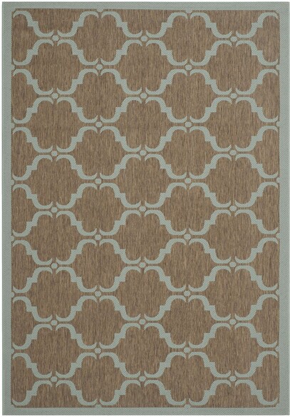 Safavieh Courtyard CY6009337 Brown and Aqua