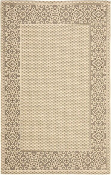 Safavieh Courtyard CY6011-219 Cream and Light Chocolate