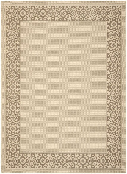 Safavieh Courtyard CY6011219 Cream and Light Chocolate