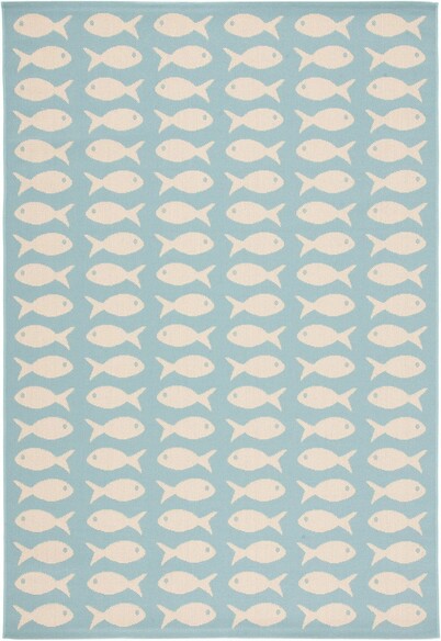 Safavieh Courtyard CY6013223 Aqua and Beige