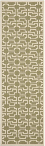 Safavieh Courtyard CY6015-244 Green and Beige