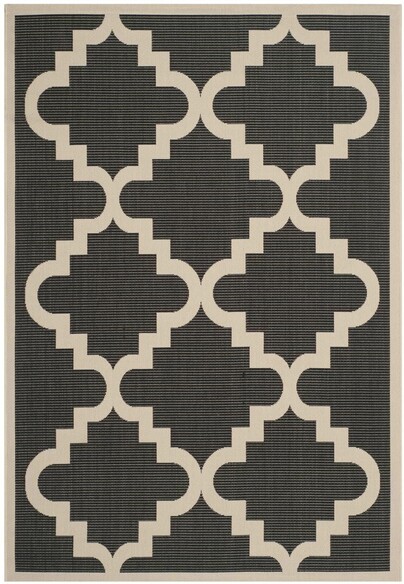 Safavieh Courtyard CY6017266 Black and Beige