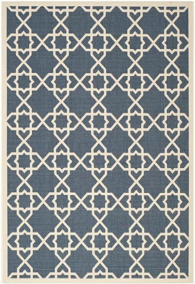 Safavieh Courtyard CY6032-268 Navy and Beige