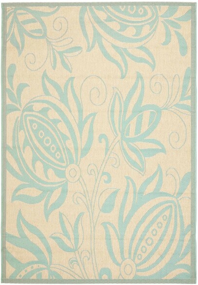 Safavieh Courtyard CY6109-15 Cream and Aqua