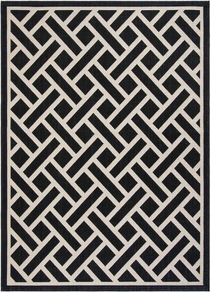 Safavieh Courtyard CY6306256 Black and Light Beige