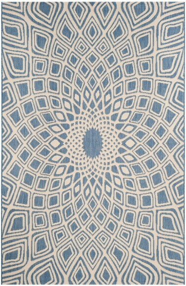 Safavieh Courtyard CY661623321 Blue and Beige