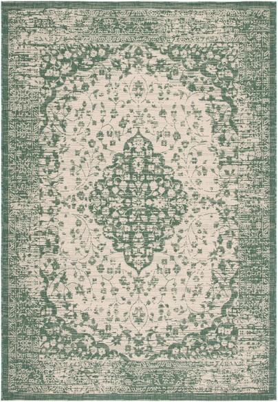 Safavieh Courtyard CY672032212 Beige and Dark Green